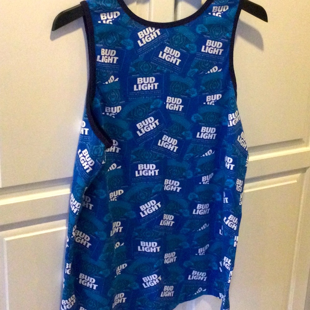 SUMMER SALE Bud Light men’s tank shirt size Large.Issued by Anheusier Busch - Picture 2 of 4